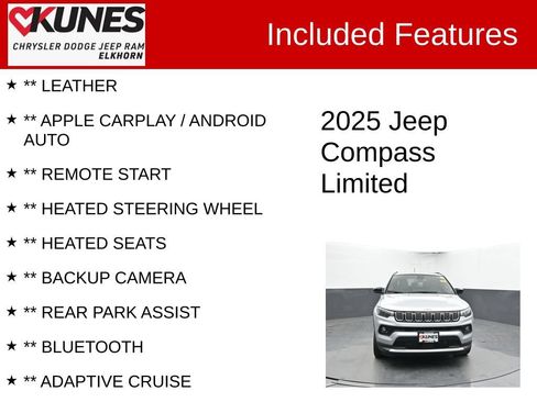 Used 2025 Jeep Compass Limited AWD/4WD image 2