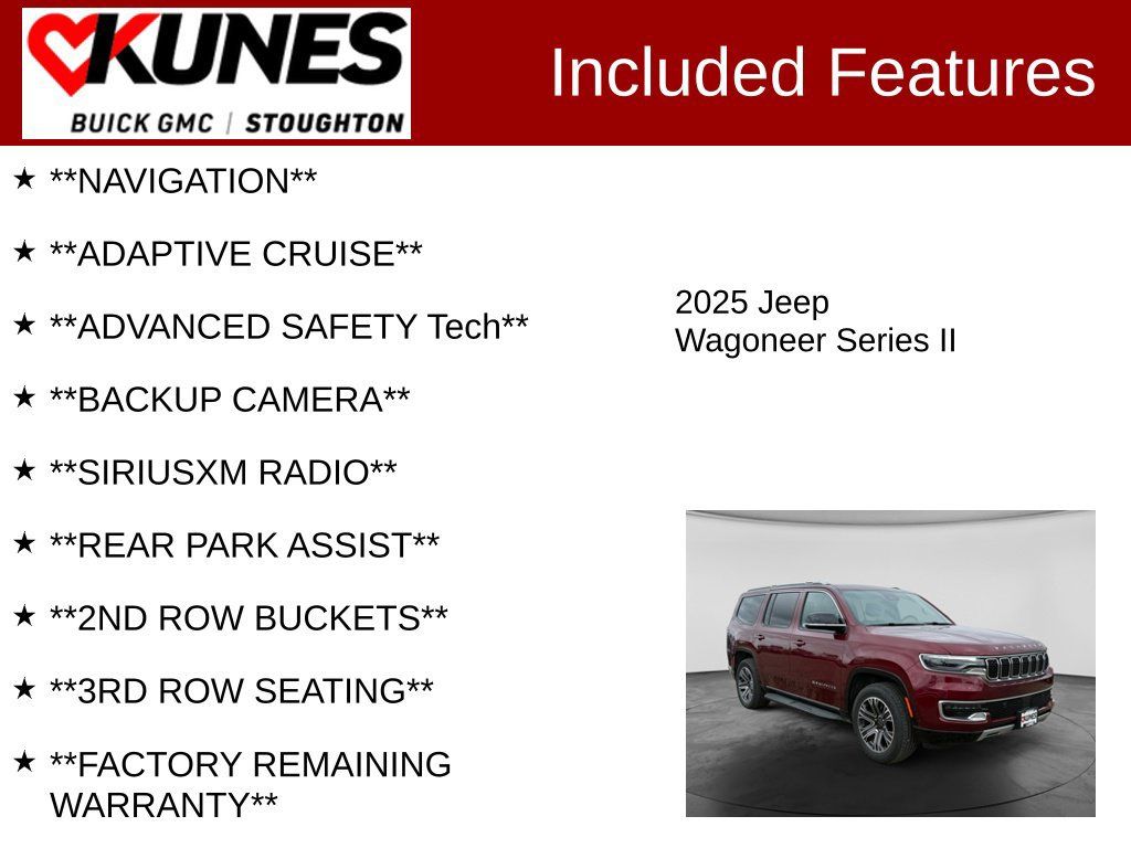 Used 2025 Jeep Wagoneer Series II AWD/4WD image 2