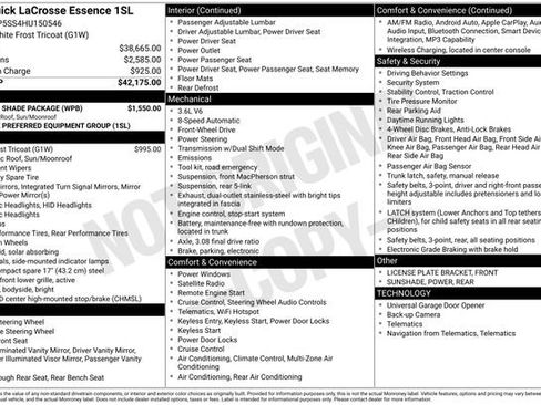 Used 2017 Buick LaCrosse Essence w/ Sun and Shade Package image 4