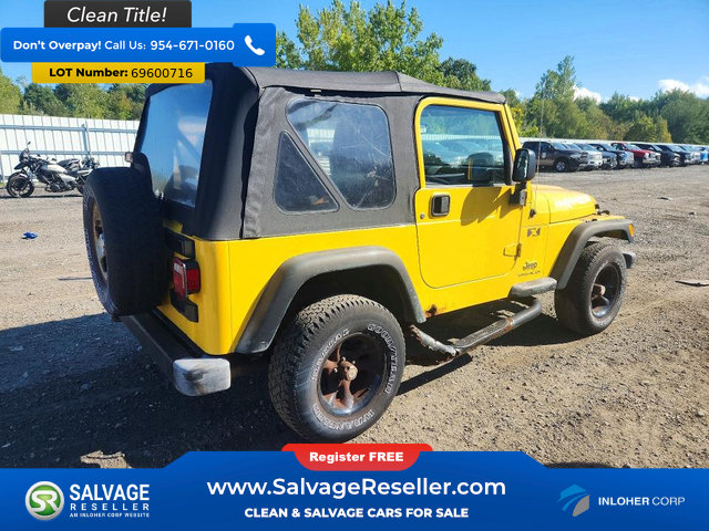 Used 2004 Jeep Wrangler X w/ Full Face Tire & Wheel Group AWD/4WD image 4