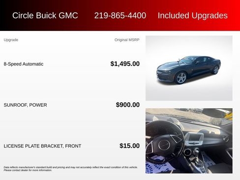 Used 2016 Chevrolet Camaro LT RWD image 3