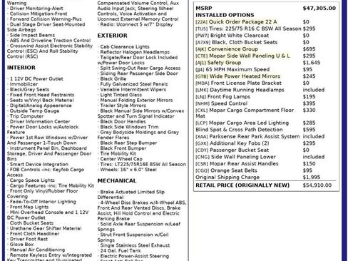 Used 2023 RAM ProMaster 1500 w/ Safety Group image 2