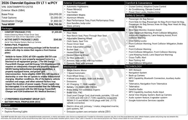 Used 2026 Chevrolet Equinox EV LT w/ Comfort Package FWD image 25