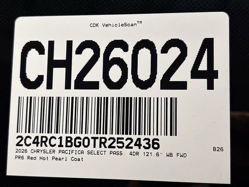 New 2026 Chrysler Pacifica Select FWD image 25