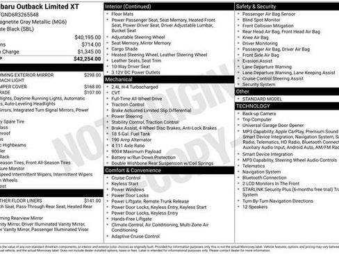 Used 2024 Subaru Outback Limited XT AWD/4WD image 12