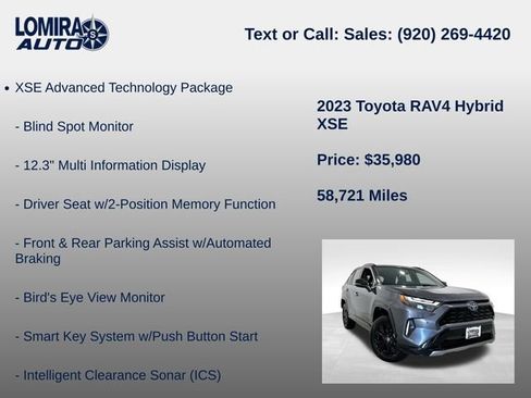 Used 2023 Toyota RAV4 XSE AWD/4WD image 8