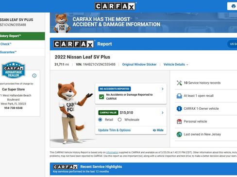 Used 2022 Nissan Leaf SV Plus w/ Protection Package image 2