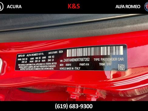 Used 2024 Alfa Romeo Giulia Ti AWD/4WD image 4