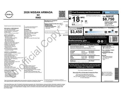 Certified 2026 Nissan Armada SV RWD image 34