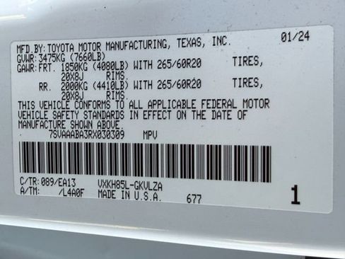 Used 2024 Toyota Sequoia Limited AWD/4WD image 28