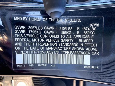 Used 2018 Honda Civic LX image 36