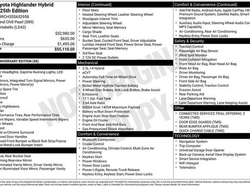 Certified 2025 Toyota Highlander Limited AWD/4WD image 23