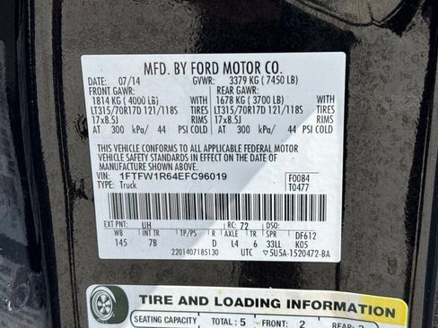 Used 2014 Ford F150 Raptor w/ Exterior Graphics Package AWD/4WD image 27