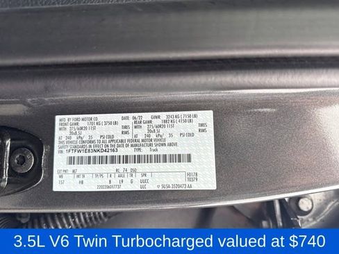 Used 2022 Ford F150 Lariat w/ Equipment Group 502A High image 16