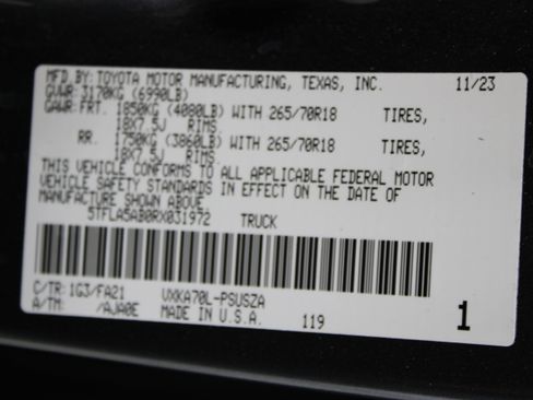 Used 2024 Toyota Tundra SR5 w/ SX Package RWD image 38