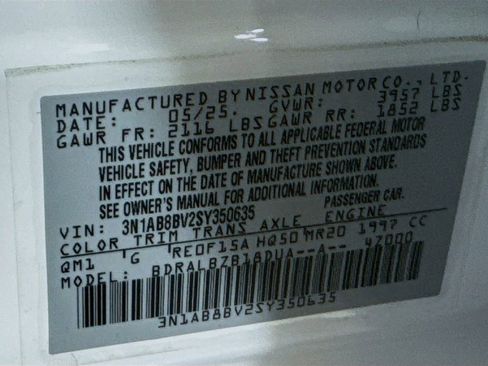 Used 2025 Nissan Sentra S FWD image 38