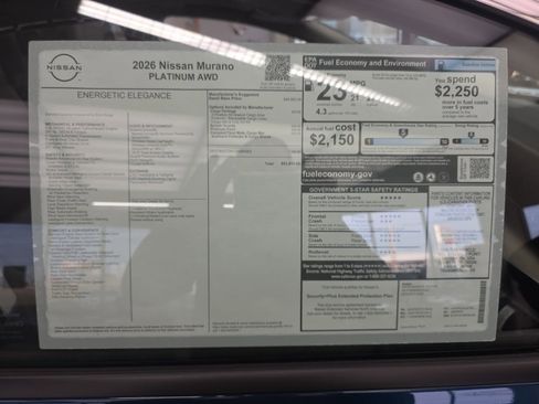 New 2026 Nissan Murano Platinum image 3
