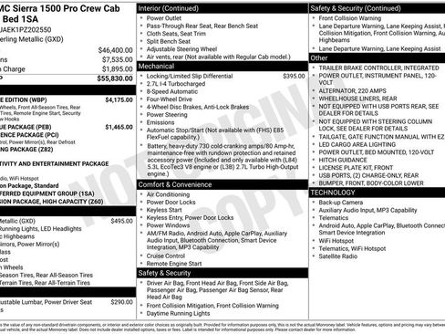 Used 2023 GMC Sierra 1500 Pro w/ Graphite Edition AWD/4WD image 2