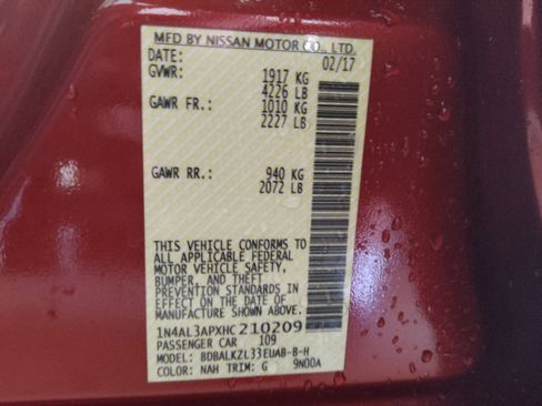 Used 2017 Nissan Altima 2.5 SV w/ Convenience Package image 33