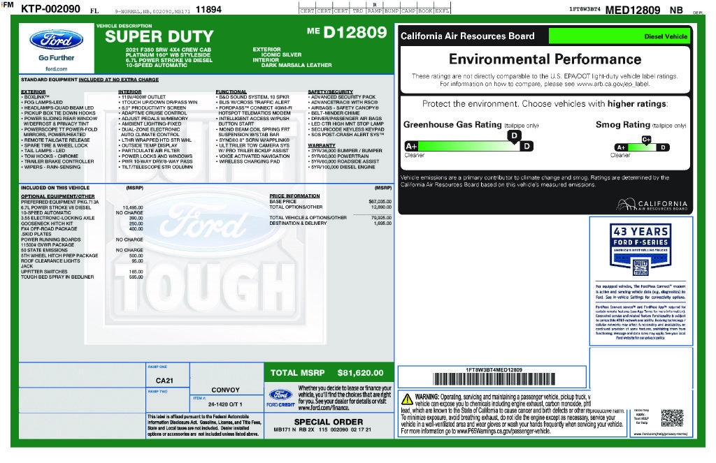 Used 2021 Ford F350 Platinum AWD/4WD image 3