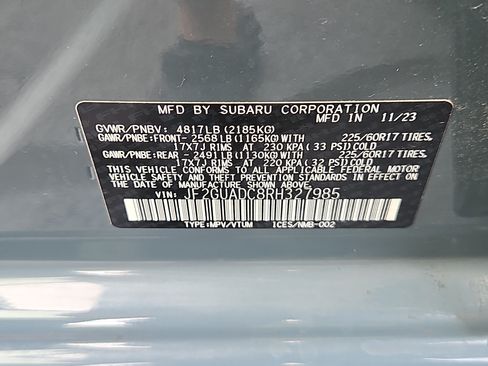 Certified 2024 Subaru Crosstrek 2.0i Premium AWD/4WD image 7