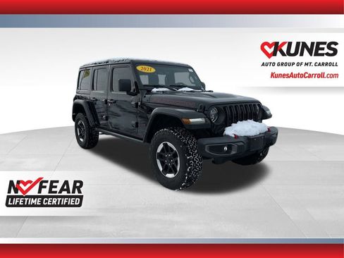 Used 2021 Jeep Wrangler Unlimited Rubicon w/ Uconnect 4C Nav & Sound Group image 1