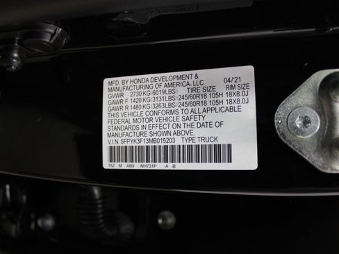 Used 2021 Honda Ridgeline Sport image 44