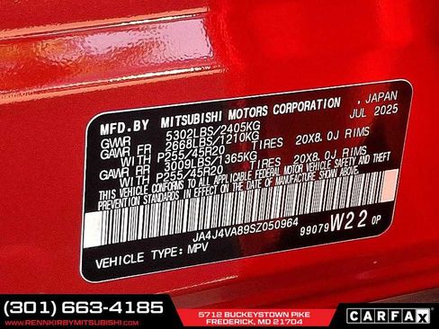 New 2025 Mitsubishi Outlander SE image 18