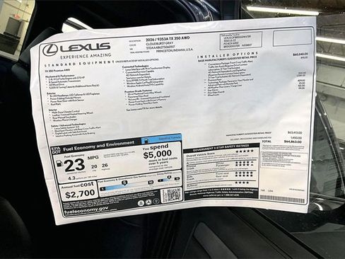 New 2026 Lexus TX 350 AWD image 13