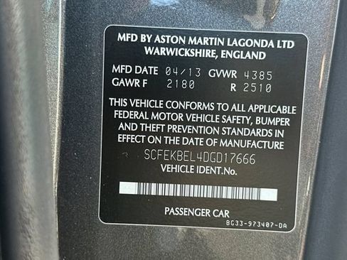Used 2013 Aston Martin V8 Vantage S RWD image 32