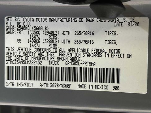 Certified 2020 Toyota Tacoma TRD Off-Road image 30