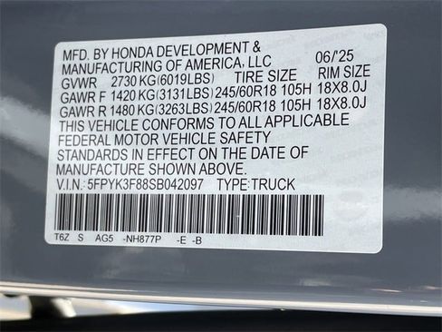 New 2025 Honda Ridgeline Black Edition image 26