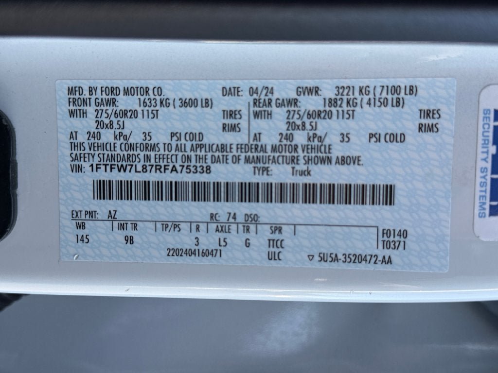 Used 2024 Ford F150 Platinum AWD/4WD image 37