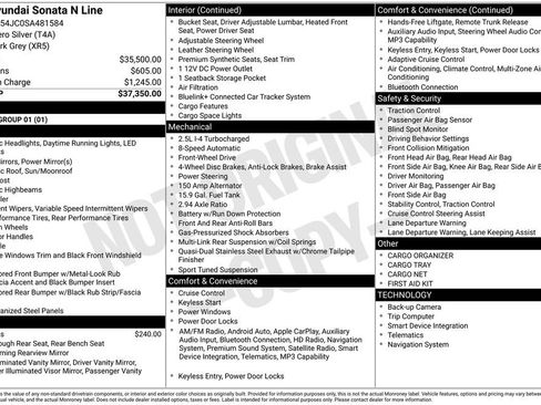 Certified 2025 Hyundai Sonata N Line FWD image 7