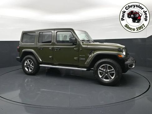 Used 2022 Jeep Wrangler Unlimited Sahara w/ LED Lighting Group AWD/4WD image 1