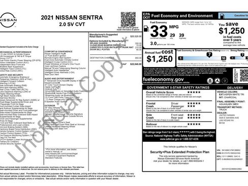 Used 2021 Nissan Sentra SV image 4