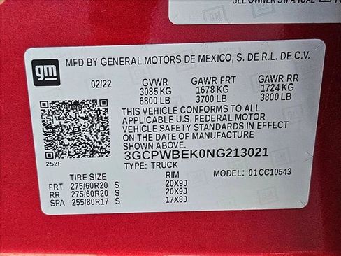 Used 2022 Chevrolet Silverado 1500 Custom image 20