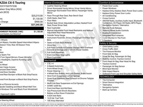 Used 2016 MAZDA CX-5 Touring w/ Bose/Moonroof Package FWD image 28