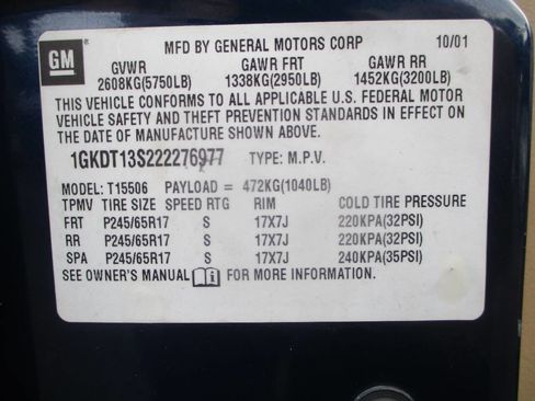 Used 2002 GMC Envoy SLT image 15