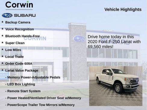 Used 2020 Ford F250 Lariat w/ Lariat Value Package AWD/4WD image 6