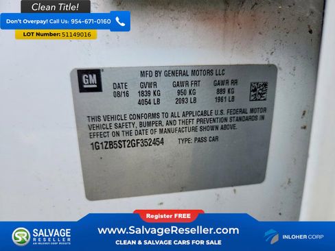 Used 2016 Chevrolet Malibu LS FWD image 16