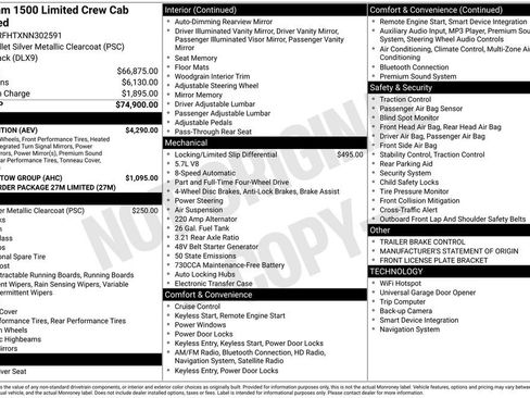 Used 2022 RAM 1500 Limited w/ (RED) Edition image 2