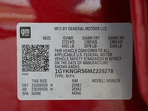 Used 2021 Cadillac XT5 Sportv w/ LPO, Floor Liner Package image 68