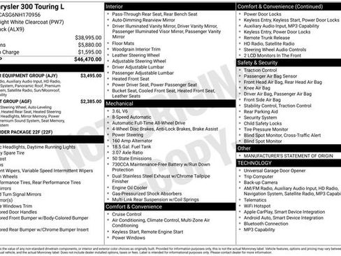 Used 2022 Chrysler 300 Touring L w/ Popular Equipment Group AWD/4WD image 5