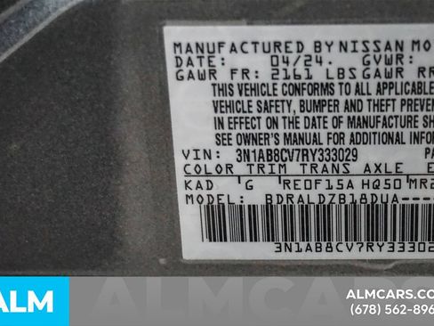 Used 2024 Nissan Sentra SV FWD image 57