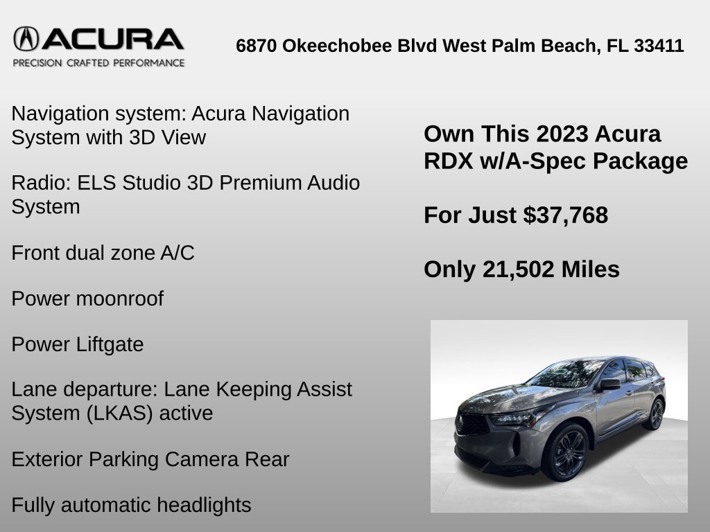 Used 2023 Acura RDX w/ Advance Package AWD/4WD image 6