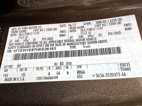 Used 2017 Ford F150 XL w/ XL Power Equipment Group AWD/4WD image 33