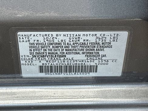 Used 2025 Nissan Versa SR w/ Trunk Package FWD image 22