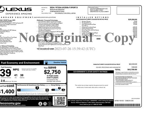 Used 2024 Lexus UX 250h F Sport image 11