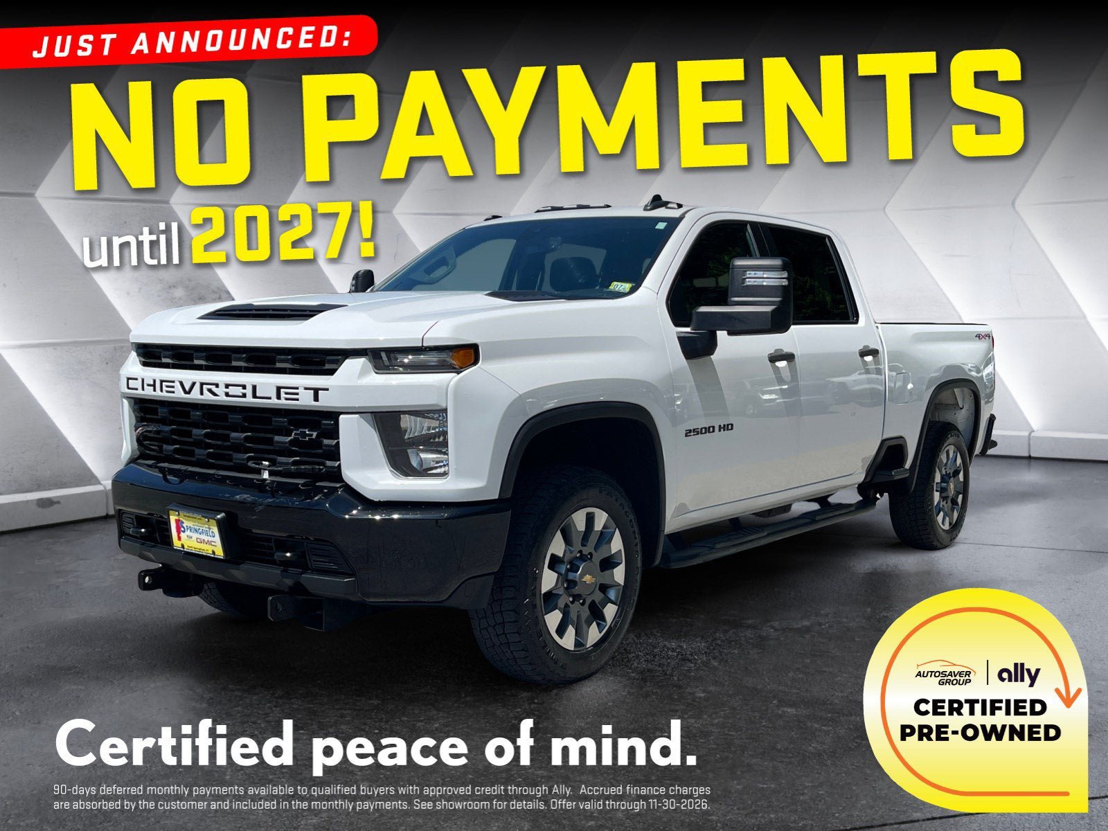 Used 2023 Chevrolet Silverado 2500 Custom w/ Custom Value Package AWD/4WD image 1